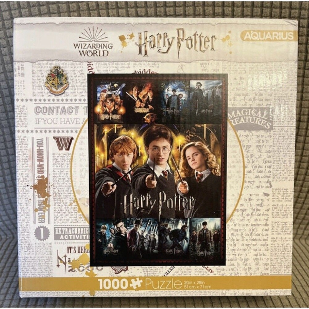 Harry Potter Jigsaw Puzzle Movie Poster Collage 1000 Pieces 20''x 28''New Sealed